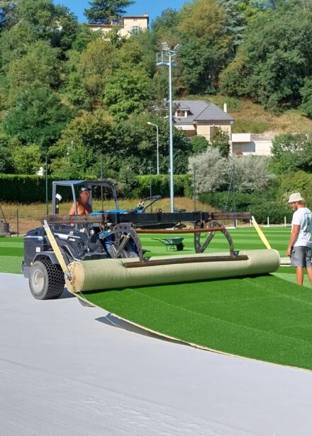 travaux terrain foot syntheque 2023 2